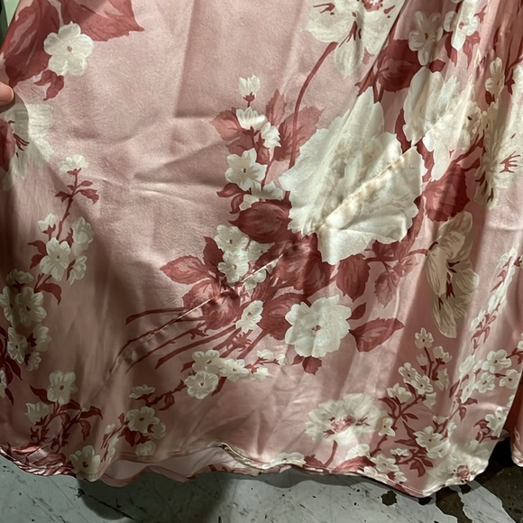 Reformation Casette silk dress in color Bellini - Picture 5 of 13